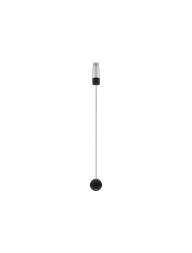Nova Luce Imagine - lampe suspendue - Ø 5 x 120 cm - 6W LED incl. - noir
