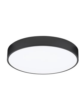 Nova Luce Hadon - plafonnier - Ø 50 x 7 cm - noir sablé