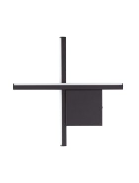 Nova Luce Cross - applique murale - 30 x 30 x 4 cm - 10W LED inclus - noir sablé