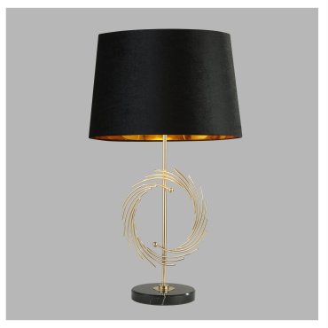 Searchlight Roman - lampe à poser - 56 cm - noir et or