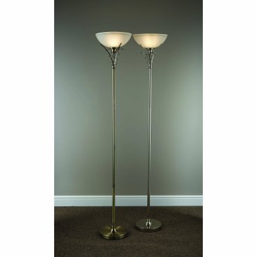 Searchlight Linea - lampadaire - Ø 26 x 179 cm - laiton antique