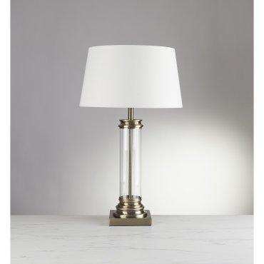 Searchlight Pedestal - lampe à poser - Ø 37 x 62 cm - laiton antique