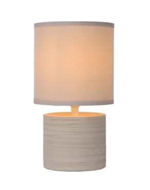 Lucide Greasby - lampe à poser - 26cm - beige