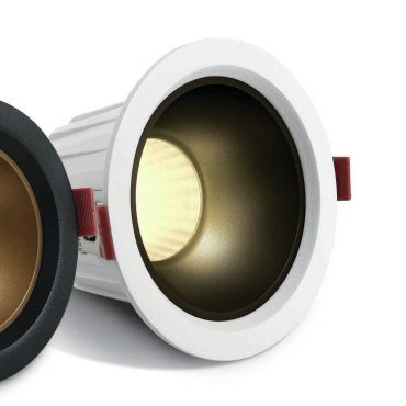 ONE Light Retro Dark Light Range - spot encastré - Ø 118 mm, Ø 105 mm encastré - 20W LED inclus - blanc