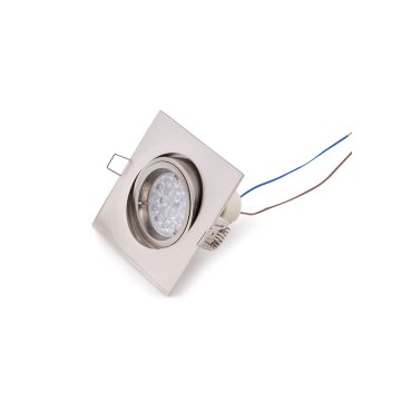 Maxlight - spot encastrable - 95 x 95 mm, Ø 80 mm encastrable - chrome