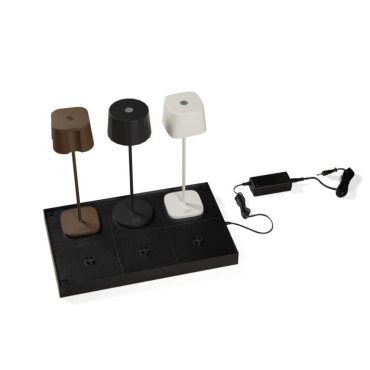 Konstsmide - station de recharge multi-chargeurs - 47 x 29 x 4 cm - 45W - noir