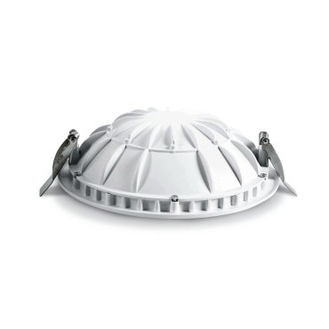 ONE Light Dark Light Dome Reflector - plafonnier encastré - Ø 17 x 5 cm - 16W LED inclus - blanc - couleur de lumière blanc chaud