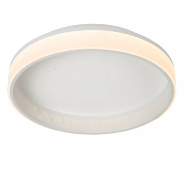 Lucide Estreja - plafonnier avec télécommande - Ø 40 x 9 cm - 40W + 10W LED inclus - blanc