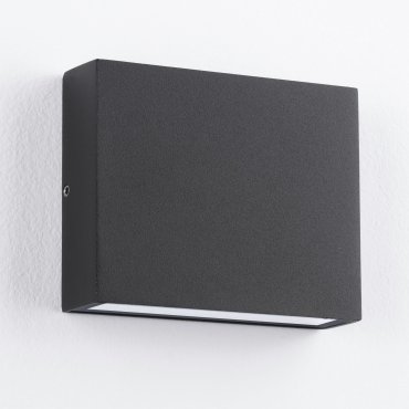 Nova Luce Tick - applique murale extérieure - 11,5 x 9 x 3 cm - 7W LED inclus - IP54 - noir sablé