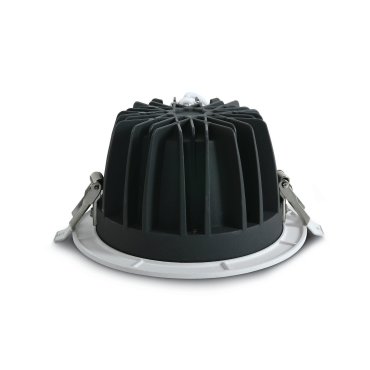 ONE Light COB Downlight Range - spot encastré - Ø 145 mm, Ø 125 mm encastré - 15W LED inclus - blanc - couleur de lumière blanc chaud