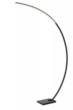 Lucide Curve - lampadaire - 140,4 x 22 x 192 cm - 15W LED avec fonction dimmer incluse - noir