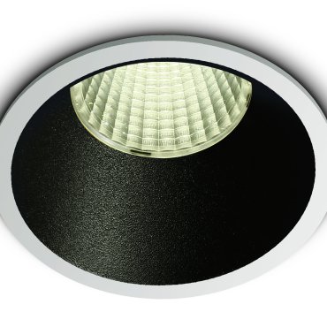 ONE Light COB Dark Light Range - spot à encastrer - Ø 73 mm, Ø 67 mm encastré - 12W LED dimmable inclus - blanc - couleur de lumière blanche
