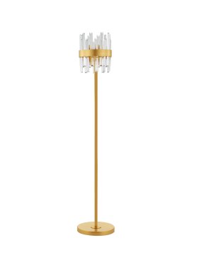 Nova Luce Crown - lampadaire - Ø 25 x 150 cm - or satiné