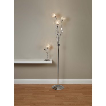 Searchlight Bellis II - lampadaire - 166 cm - chrome