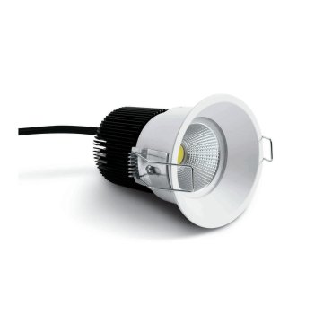 Spot encastré ONE Light COB Dark Light Range - Ø 82 mm, Ø 75 mm encastrement - LED 12W dimmable incl. - IP44 - blanc - couleur de lumière blanc chaud (2700K)