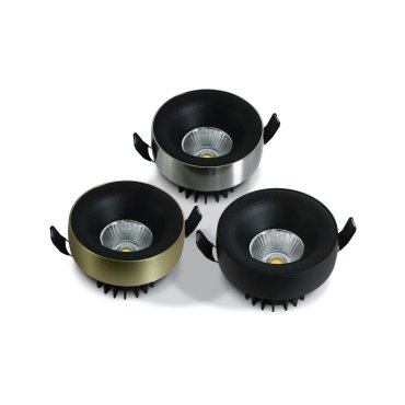 ONE Light Floating Ring Range - plafonnier - Ø 8,5 x 7 cm - 12W LED inclus - noir