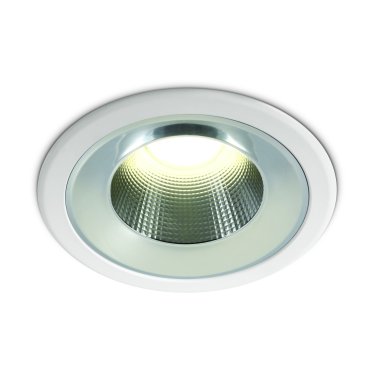 ONE Light Dark Light Project Range - spot à encastrer - Ø 115 mm, Ø 95 mm encastrable - 10W LED inclus - IP54 - blanc - couleur de lumière blanche