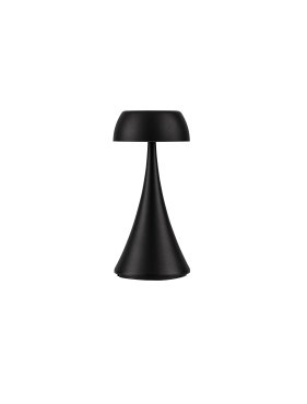 Nova Luce Ycro - lampe de table rechargeable pour extérieur - Ø 8 x 17,5 cm - 2W dimmable LED inclus - IP54 - noir sablé