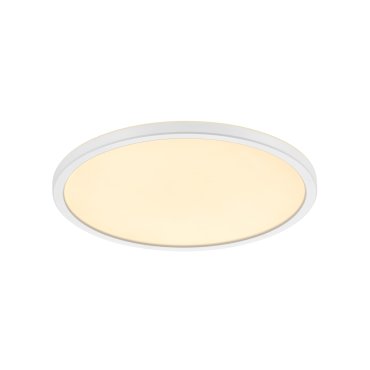 Nordlux Oja - plafonnier - Ø 29,4 x 2,3 cm - 3 niveaux de gradation (2700K) - 18W LED inclus - blanc