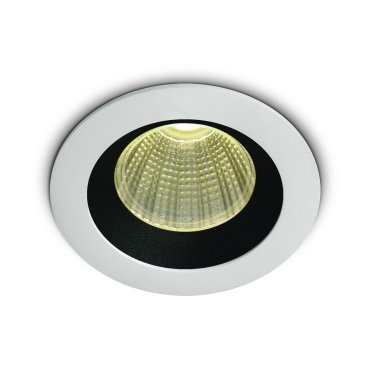 ONE Light 3W Dark Light Range - spot à encastrer - Ø 50 mm, Ø 44 mm encastré - 3W LED inclus - blanc et noir