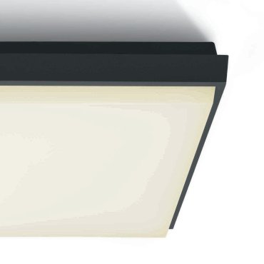 ONE Light Outdoor Slim LED - plafonnier extérieur - 30 x 30 x 4,9 cm - 30W LED inclus - IP54 - anthracite