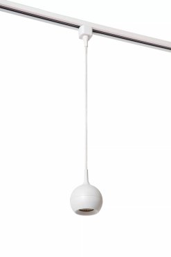 Lucide Track Favori Lampe suspendue - Ø 9 x 145 cm - Système de rail monophasé - blanc