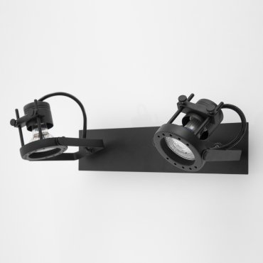 Nova Luce Salva - spot en saillie 2L - 31,5 x 7 x 16 cm - noir sable