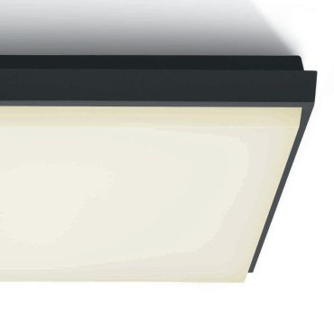 ONE Light Outdoor Slim LED - plafonnier extérieur - 23,8 x 23,8 x 4,6 cm - 25W LED inclus - IP54 - anthracite