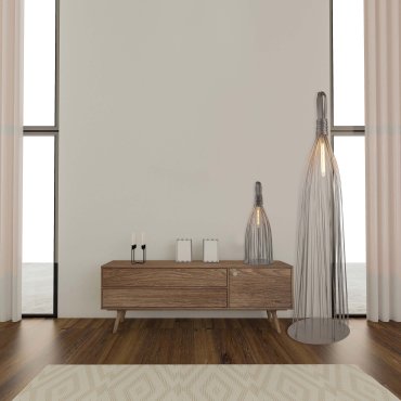 Searchlight Caraffe - lampe à poser - 78 cm - gris