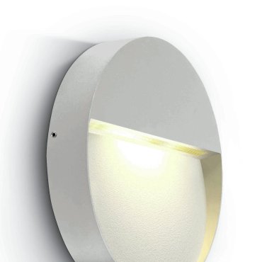 ONE Light Round Indoor/Outdoor Wall Dark Lights - applique murale extérieure - Ø 21,2 x 3,6 cm - 9W LED inclus - IP54 - blanc