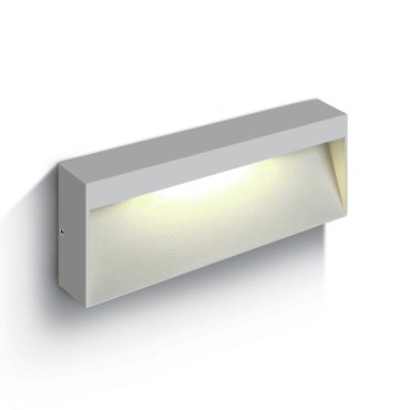 ONE Light Square Indoor/Outdoor Wall Dark Lights - applique murale extérieure - 20 x 80 x 3,2 cm - 6W LED inclus - IP54 - blanc