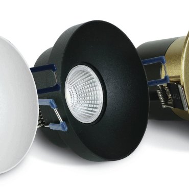 ONE Light 8W Range - spot encastré - Ø 81 mm, Ø 68 mm encastré - 8W LED inclus - noir