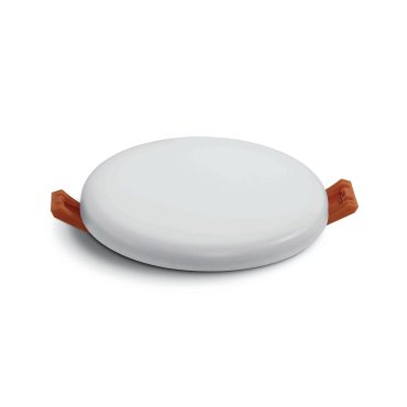 ONE Light Frameless Range - plafonnier d'extérieur - Ø 10 x 2,2 cm - 8W LED inclus - IP65 - blanc - couleur de lumière blanc chaud