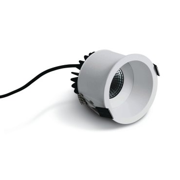 ONE Light COB Range - spot à encastrer - Ø 78 mm, Ø 75 mm à encastrer - 7W LED inclus - IP54 - blanc - couleur de lumière blanc chaud