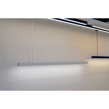 Roi Du Luminaire Line - lampe suspendue - profilé 5,3 x 5,3 cm - 28,8W LED par mètre - blanc