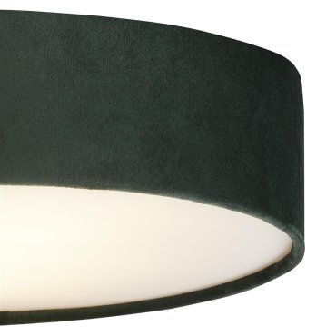 Searchlight Drum - plafonnier - Ø 38 x 10 cm - vert