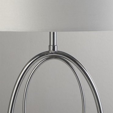 Searchlight Loopy - lampe à poser - 35 x 53 cm - chrome et argent
