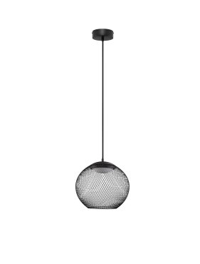 Nova Luce Kinetic - lampe suspendue - Ø 30 x 154 cm - 12W LED inclus - noir mat