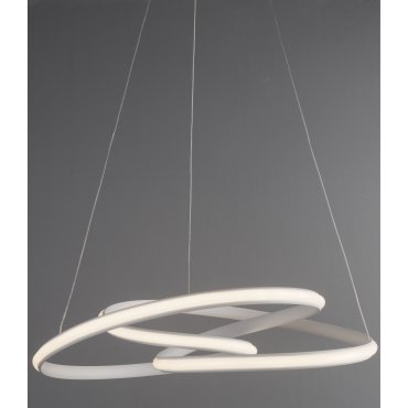Nova Luce Menton - lampe suspendue - Ø 52 x 120 cm - 43W LED dimmable inclus - blanc sable