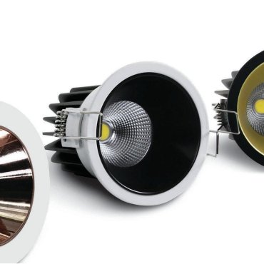 ONE Light COB Dark Light Range - spot encastrable - Ø 85 mm, Ø 76 mm encastrable - 7W LED inclus - blanc