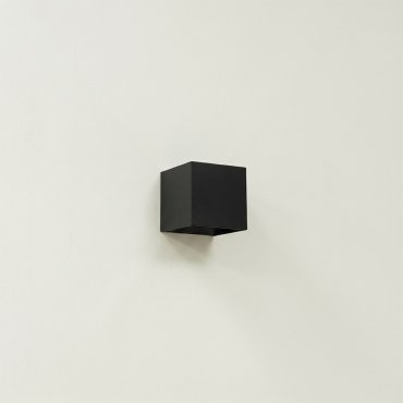 Artdelight Gymm - applique murale - 10 x 10 x 10 cm - noir
