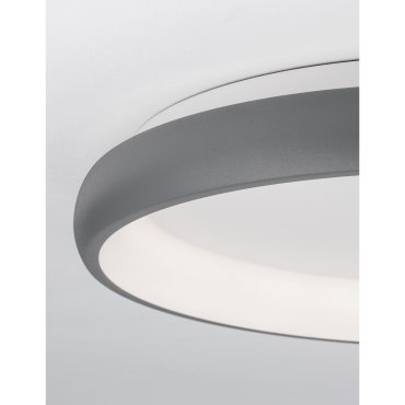 Nova Luce Albi - plafonnier - Ø 61 x 8,5 cm - 50W LED dimmable inclus - gris sable