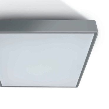 ONE Light Emergency LED Plafo - plafonnier extérieur - 29,5 x 29,5 x 8 cm - 15W LED inclus - IP65 - gris