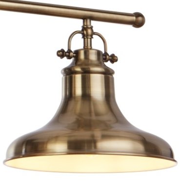 Searchlight Dallas - lampe suspendue - 96 x 150 cm - laiton antique