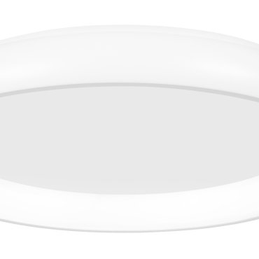 Nova Luce Albi - plafonnier - Ø 81 x 8,5 cm - 80W LED dimmable inclus - blanc