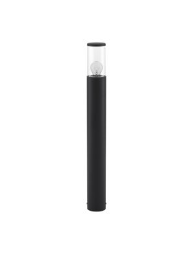 Nova Luce Zosia - lampe de jardin - Ø 9 x 80 cm - IP65 - gris foncé
