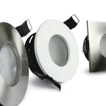 ONE Light Bathroom Range - spot encastré - Ø 85 mm, Ø 70 mm encastré - IP44 - blanc