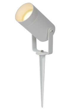 Lucide Taylor - spot au sol sur pointe - Ø 10 x 26 cm - IP65 - blanc
