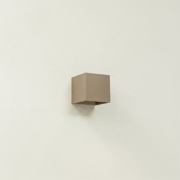 Artdelight Gymm - applique murale - 10 x 10 x 10 cm - champagne