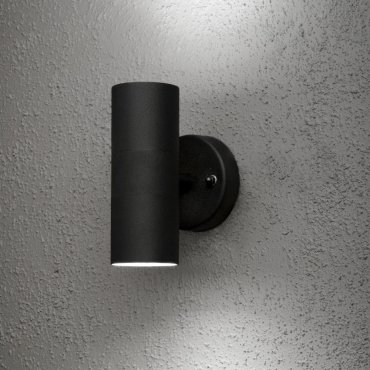 Konstsmide Modena Up/Down - applique murale extérieure - 9,5 x 11,5 x 17 cm - IP44 - noir